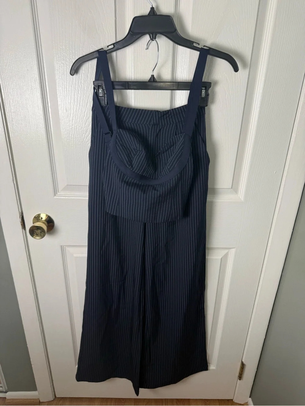 Princess Polly Briana Set Navy Pinstripe 0